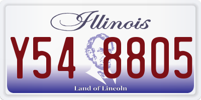 IL license plate Y548805