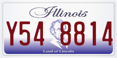IL license plate Y548814