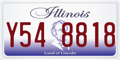 IL license plate Y548818