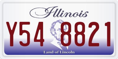 IL license plate Y548821