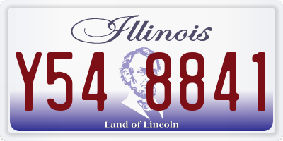 IL license plate Y548841