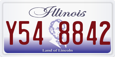 IL license plate Y548842