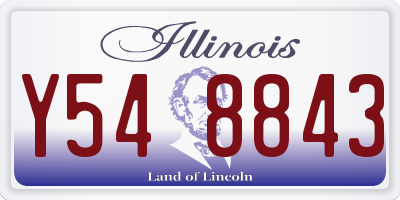 IL license plate Y548843