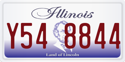 IL license plate Y548844
