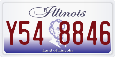IL license plate Y548846