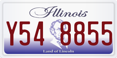 IL license plate Y548855