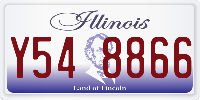 IL license plate Y548866