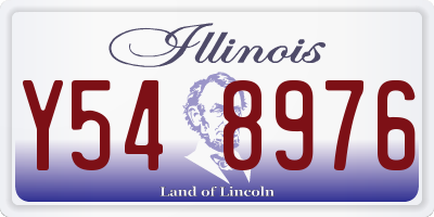 IL license plate Y548976