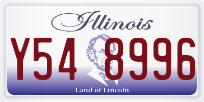 IL license plate Y548996