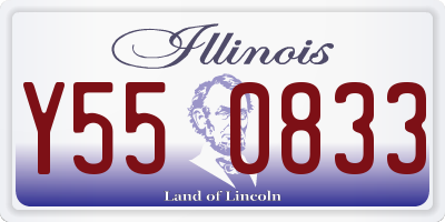 IL license plate Y550833