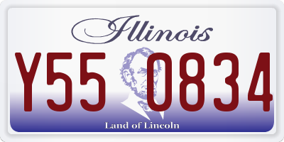 IL license plate Y550834