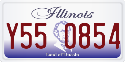 IL license plate Y550854