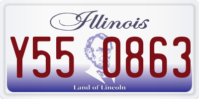 IL license plate Y550863