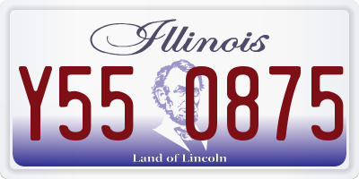 IL license plate Y550875