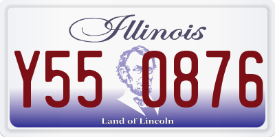 IL license plate Y550876