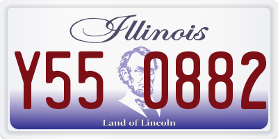 IL license plate Y550882