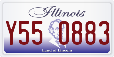 IL license plate Y550883