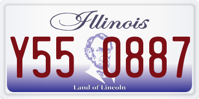 IL license plate Y550887
