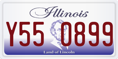 IL license plate Y550899