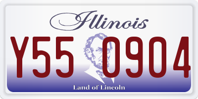 IL license plate Y550904