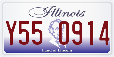 IL license plate Y550914