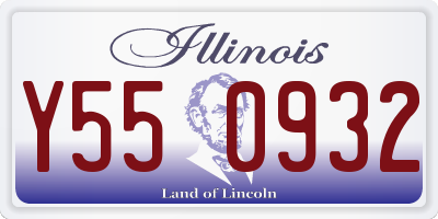 IL license plate Y550932