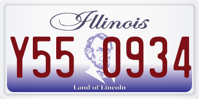 IL license plate Y550934