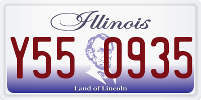 IL license plate Y550935