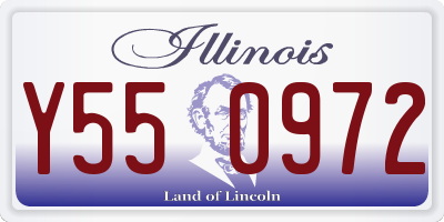 IL license plate Y550972
