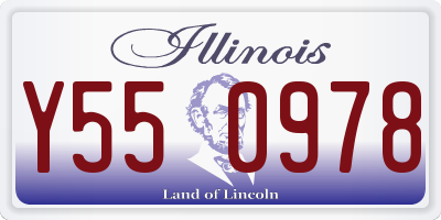 IL license plate Y550978
