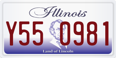 IL license plate Y550981