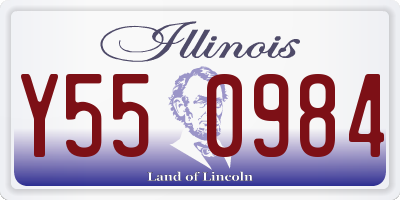 IL license plate Y550984