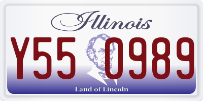 IL license plate Y550989