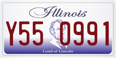 IL license plate Y550991