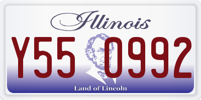 IL license plate Y550992