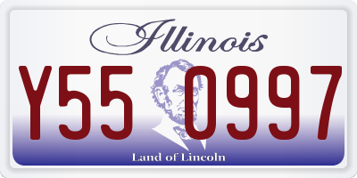 IL license plate Y550997