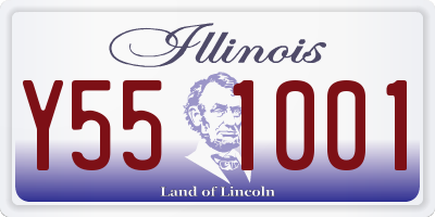IL license plate Y551001