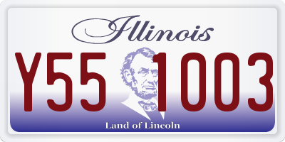 IL license plate Y551003