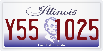 IL license plate Y551025