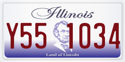IL license plate Y551034