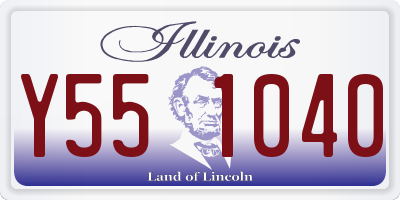 IL license plate Y551040