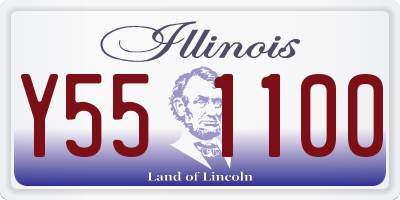 IL license plate Y551100