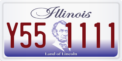 IL license plate Y551111