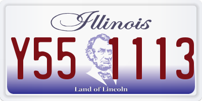 IL license plate Y551113