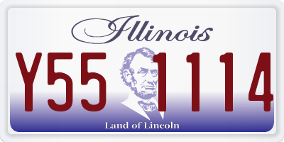 IL license plate Y551114