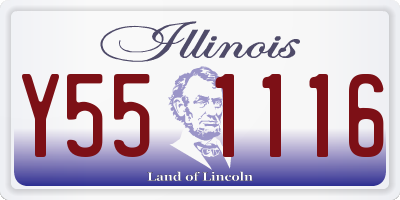 IL license plate Y551116