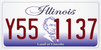 IL license plate Y551137