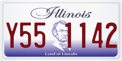 IL license plate Y551142