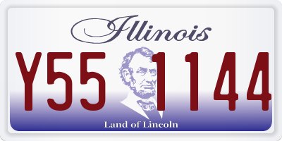 IL license plate Y551144
