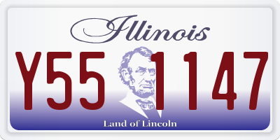 IL license plate Y551147